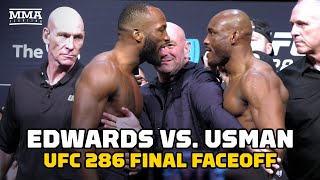 Leon Edwards, Kamaru Usman Get HEATED In Final UFC 286 Faceoff | MMA Fighting