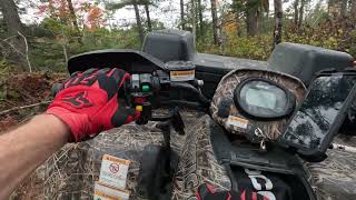 The ATV Ride from Parking to Camp -  Grimsthorpe Lake