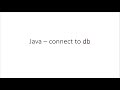 connect to derby database