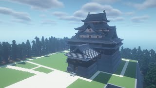 Minecraft: How to build a Japanese castle | Matsue Castle Part1 [Tutorial]