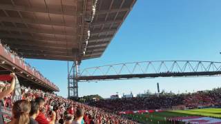 F18 fighter jet flyover at the TFC vs Philadelphia game.