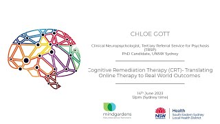 Mindgardens TRSP Webinar: Chloe Gott on Cognitive Remediation Therapy (CRT)