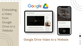 Embedding a Video from Google Drive to a Website