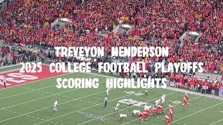 TreVeyon Henderson 2025 College Football Playoff Scoring Highlights