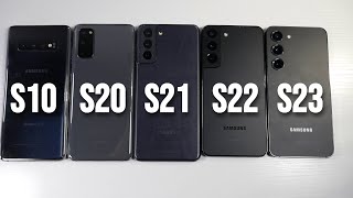 Samsung Galaxy S10 VS S20 VS S21 VS S22 VS S23! The Base Models Are Cheaper Than Ever!