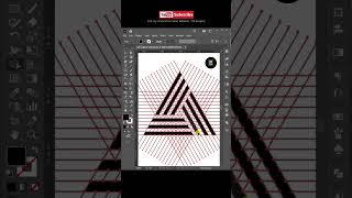 How to design Triangle shape  Logo in Adobe illustrator tutorial with more Easy Tips #shorts