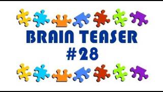 Video Brain Teaser #28