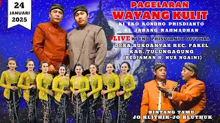 🔴 WAYANG KULIT KI EKO KONDHO PRISDIANTO | DUO JO | NUR NGAINI DS. SUKOANYAR PAKEL TULUNGAGUNG