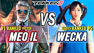 T8 🔥 Meo-IL (#1 Ranked Victor) vs Wecka (#5 Ranked Xiaoyu) 🔥 Tekken 8 High Level Gameplay