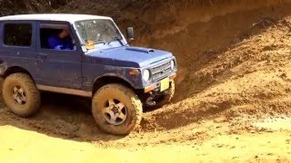 4x4 スポーツランド岡山 ジムニー クロカン 難所ですわ〜