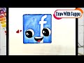 How to Make a Facebook Logo - Easy Facebook Logo Drawing For Kids