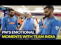 Extraordinary Scenes In The Team India Dressing Room As PM Modi Pep Talks Players