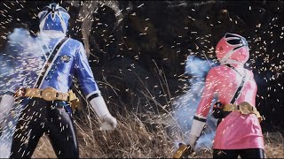 blue pink rangers defeat with torture, sentai shinkenger, power rangers ブルーピンクレンジャー 敗北 戦隊シンケンジャー8