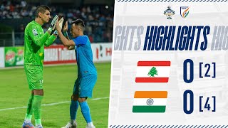 Lebanon 0 [2] - 0 [4] India | Full Highlights | Semi Final | SAFF Championship 2023
