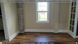 Priced at $115,000 - 35 Railroad Avenue, York Haven, PA 17370