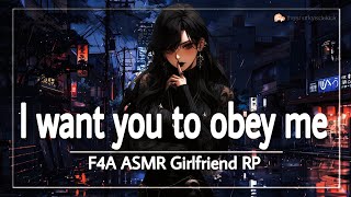 Your goth crush finds you listening to girlfriend ASMR [F4A] [Flirting] [Meta] [Teasing] [Goth]