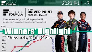 ウィナーズハイライト 宮田・リアム・野尻 | 2023 SUPER FORMULA Rd.1 - 7