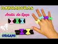 ANEL DE DOBRADURA DE LAÇO - ORIGAMI - COMO FAZER ANEL DE PAPEL