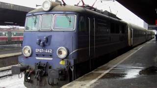 EP07-442 z poc. TLK relacji Katowice - Szczecin Główny z wagonem 120A \