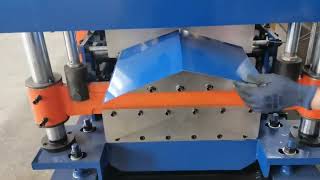 Double layer ridge cap rollformer for sale roofing trim roll forming machine hemming rollformer