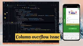 FlutterUI Tips | Overflow using column | Overflow error