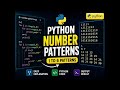 Number patterns using python code 🚀#coding #vijaytechlife #programming #pythontutorial 