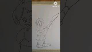 Boy with fun 😀😊||#shorts #ytshorts #drawing #art #satisfying #farjanadrawingacademy