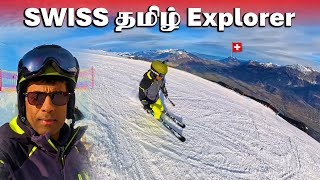 வியப்பூட்டும் சுவிஸ் சாகசம் ⛷️ Skiing on Mount Pizol | SWISS TAMIL Explorer