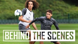 Passing & goalkeeping drills | Behind the scenes at Arsenal training centre