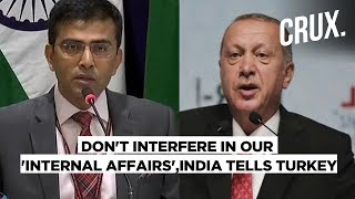 India Rejects Turkish President Recep Tayyip Erdogan's comments on Kashmir