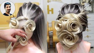 HOW TO MAKE BALL HAIR MODELS, BRIDAL HAIR MODELS