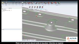 Learn HyperWorks Interface - Geometry Split Plane