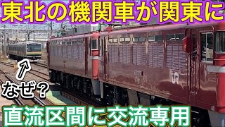 サイズが異なる2両の赤い国鉄型重連？！首都圏をぐるっと見物して帰って行った