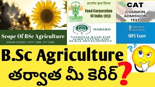 Carrer After Bsc Agriculture In India Telugu | Bsc Agriculture | Jobs