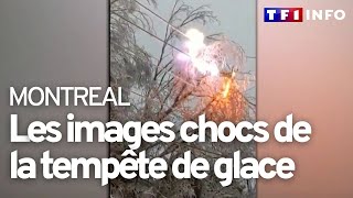 Tempête de glace, un million de personnes sans courant à Montréal