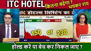 ITC HOTEL share listing,Hold or sell ?itc hotel share price,itc hotel share latest news,Target