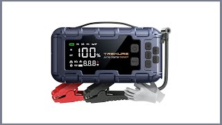 TREKURE 10-in-1 Car Battery Jump Starter with Air Compressor 6000A 160PSI 45W Charger,