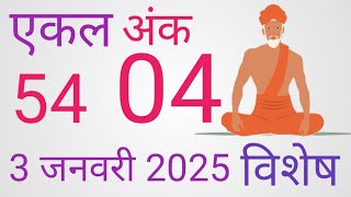 3 जनवरी 2025 ज्योतिष गणना