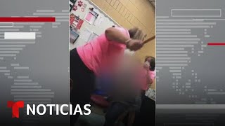 La directora de una escuela de Florida golpea a una niña | Noticias Telemundo
