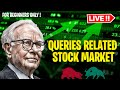 TAKING LIVE QUERIES REALTED TO STOCK MARKET (FOR BEGINNERS) #STOCKMARKET