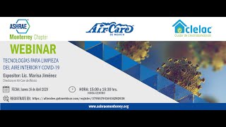 Webinar: Tecnologías para Limpieza del Aire Interior y COVID 19