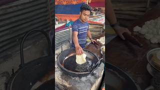 This Boy Make Luchi Paratha with Hands in Hot Oil! #shorts #streetfood