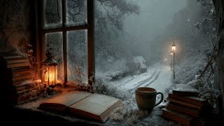 🕯 “Letters Beneath the Snow — A Winter Window of Thought and Silence” | Dark Academia Ambience