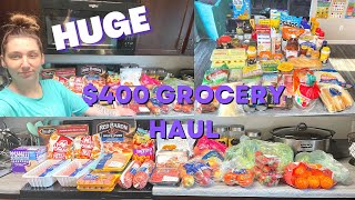 HUGE $400 GROCERY HAUL | FAMILY OF 5 GROCERY HAUL | Food Lion Grocery Haul