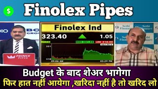 Finolex Pipes Share Latest News | Market Update 2024