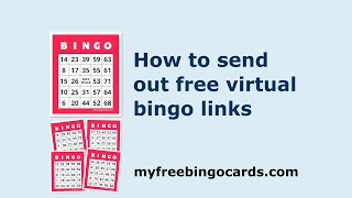 How to send free virtual bingo card links