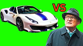 Aerodynamics Of Ferrari 488 Vs Old Man