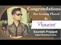 Digital Trainee Review: Saurabh Prajapat's Success Story!