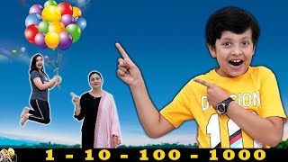 1 10 100 1000 Challenge | Funny Family Video | 100 Layers challenge | Aayu and Pihu Show