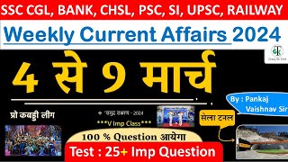 4-9 March 2024 Weekly Current Affairs | Most Important Current Affairs 2024 | CrazyGkTrick